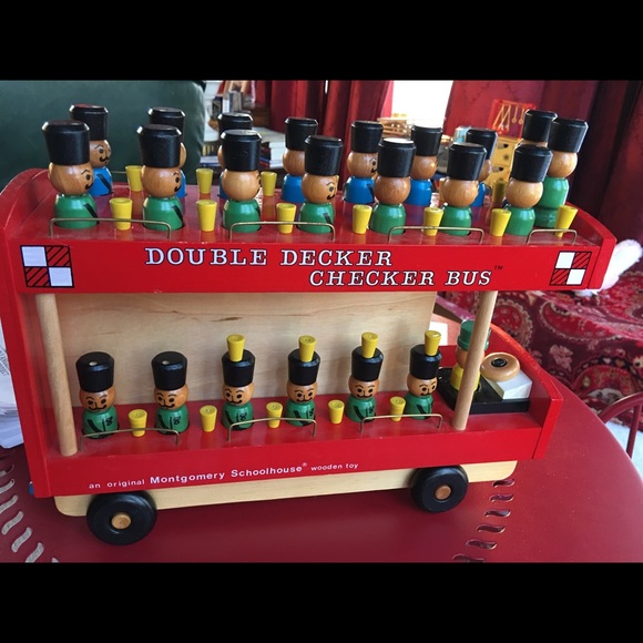 Montgomery Schoolhouse Other - Rare Buckingham Palace Double Decker Checker Bus
